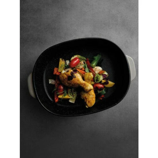 BergHOFF Gem 16" Stoneware Oval Baking Dish Pots & Pans 4 BergHOFF Gem 16" Stoneware Oval Baking Dish Pots & Pans - Image 2