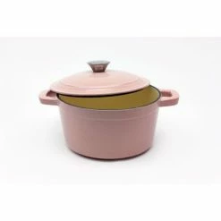 BergHOFF Cast Iron 3qt Round Stockpot - Pink Cookware Default Title