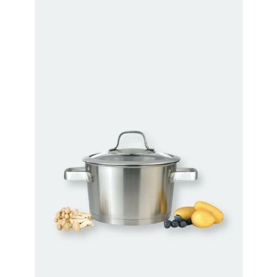 BergHOFF Manhattan 7" Stainless Steel Covered Casserole 2.5QT Pots & Pans BergHOFF Manhattan 7" Stainless Steel Covered Casserole 2.5QT Pots & Pans -BergHOFF shop unnamed file 1074
