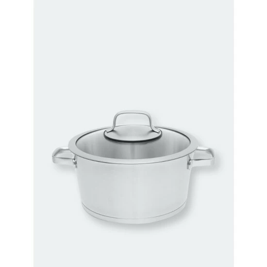 BergHOFF Manhattan 11" Stainless Steel Covered Stockpot 8.8QT Pots & Pans 3 BergHOFF Manhattan 11" Stainless Steel Covered Stockpot 8.8QT Pots & Pans