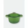 BergHOFF Neo 7QT Cast Iron Round Covered Casserole, Green Pots & Pans -BergHOFF shop unnamed file 1175
