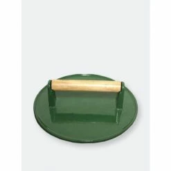 BergHOFF 9" Cast Iron Steak Press, Green Pots & Pans