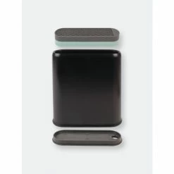 BergHOFF 8Pc PP Knife Set With Universal Black Knife Block Knives & Cutting Boards Grey -BergHOFF shop unnamed file 1294