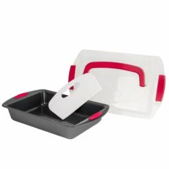 BergHOFF 11 Piece Perfect Slice Bakeware Set - Grey And Red Red And Gray 5 BergHOFF 11 Piece Perfect Slice Bakeware Set - Grey And Red Red And Gray -BergHOFF shop unnamed file 1334