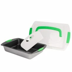 BergHOFF 11 Piece Perfect Slice Bakeware Set - Silver & Green Silver And Green 17 BergHOFF 11 Piece Perfect Slice Bakeware Set - Silver & Green Silver And Green -BergHOFF shop unnamed file 1346