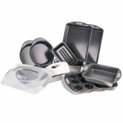 BergHOFF 11 Piece Perfect Slice Bakeware Set - Silver