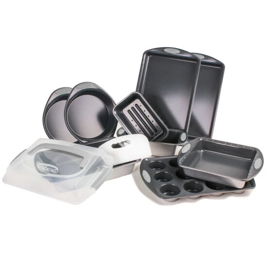BergHOFF 11 Piece Perfect Slice Bakeware Set - Silver 3 BergHOFF 11 Piece Perfect Slice Bakeware Set - Silver