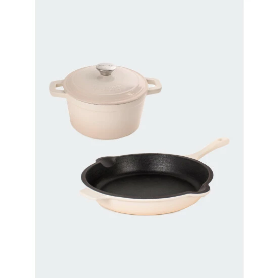 BergHOFF Neo Cast Iron 3Pc Cookware Set, 3Qt Covered Dutch Oven & 10" Fry Pan - Meringue BergHOFF Neo Cast Iron 3Pc Cookware Set, 3Qt Covered Dutch Oven & 10" Fry Pan - Meringue -BergHOFF shop unnamed file 1371