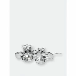 BergHOFF Professional 13Pc Stainless Steel 18/10 Tri-Ply Cookware Set Silver