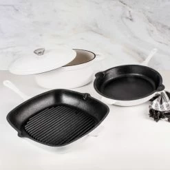 BergHOFF Neo 10 Piece Cast Iron Cookware Set - White -BergHOFF shop unnamed file 1419