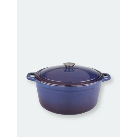 BergHOFF Neo 5QT Cast Iron Oval Covered Casserole, Purple Pots & Pans 3 BergHOFF Neo 5QT Cast Iron Oval Covered Casserole, Purple Pots & Pans