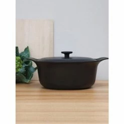 BergHOFF Ron 11" Cast Iron Covered Casserole 5.5QT, Black Pots & Pans -BergHOFF shop unnamed file 1452