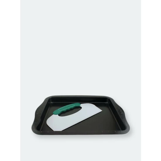 BergHOFF Perfect Slice 2PC 14" Cookie Sheet With Slicing Tool Bakeware 3 BergHOFF Perfect Slice 2PC 14" Cookie Sheet With Slicing Tool Bakeware