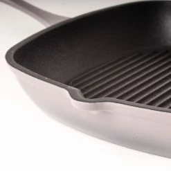 BergHOFF Neo 11" Cast Iron Square Grill Pan - Oyster Cookware -BergHOFF shop unnamed file 1547