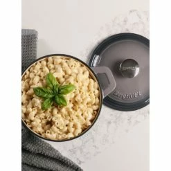 BergHOFF Neo 3qt Cast Iron Round Covered Dutch Oven, Oyster Electrics -BergHOFF shop unnamed file 1552