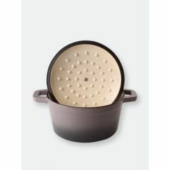 BergHOFF Neo 3qt Cast Iron Round Covered Dutch Oven, Oyster Electrics -BergHOFF shop unnamed file 1555