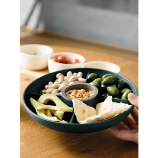 BergHOFF Leo 9.75" Bamboo Apero Set, Blue & White Tools & Accessories Blue And White 5 BergHOFF Leo 9.75" Bamboo Apero Set, Blue & White Tools & Accessories Blue And White - Image 3