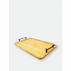 BergHOFF Bamboo Tray/Wrought Iron Handles, 15.5" Tools & Accessories -BergHOFF shop unnamed file 1661