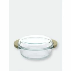 BergHOFF Studio 1.6 Qt Glass Covered Casserole, Heat Resistant Serveware