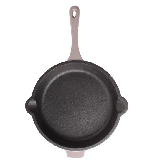 BergHOFF Neo 10" Cast Iron Fry Pan - Oyster Cookware 4 BergHOFF Neo 10" Cast Iron Fry Pan - Oyster Cookware - Image 2