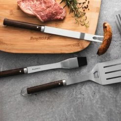 BergHOFF 3Pc BBQ Tools Set With Wood Handles Tools & Accessories -BergHOFF shop unnamed file 1768