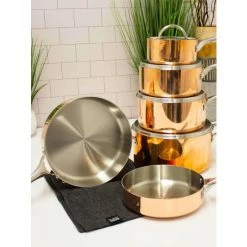 Berghoff Copper Tri-Ply 8" Deep Skillet, Polished Pots & Pans -BergHOFF shop unnamed file 1805