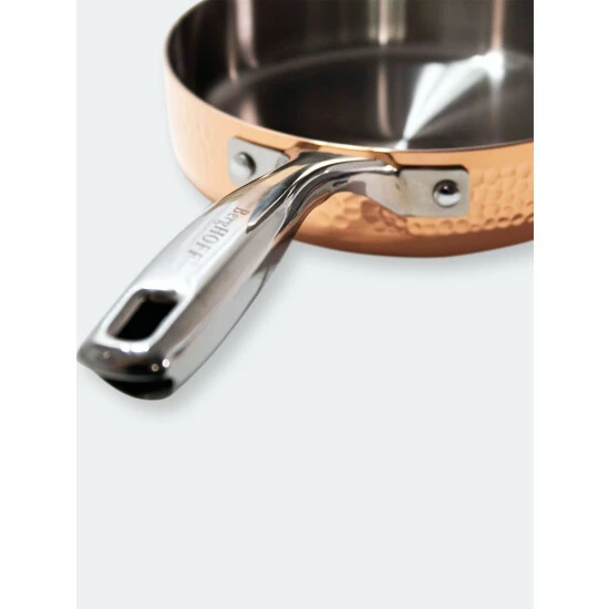 Berghoff Copper Tri-Ply 8" Deep Skillet, Hammered Pots & Pans 6 Berghoff Copper Tri-Ply 8" Deep Skillet, Hammered Pots & Pans - Image 4