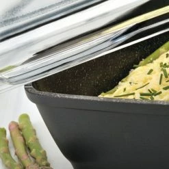 BergHOFF Scala Non Stick Cast Aluminum Roasting Pan With Glass Cover, 4 Qt. Cookware -BergHOFF shop unnamed file 1899