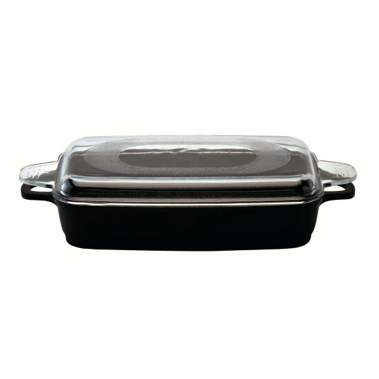 BergHOFF Scala Non Stick Cast Aluminum Roasting Pan With Glass Cover 4.9 Qt Cookware 3 BergHOFF Scala Non Stick Cast Aluminum Roasting Pan With Glass Cover 4.9 Qt Cookware
