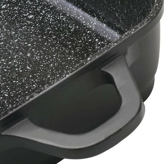 BergHOFF Scala Non Stick Cast Aluminum Roasting Pan With Glass Cover 4.9 Qt Cookware 5 BergHOFF Scala Non Stick Cast Aluminum Roasting Pan With Glass Cover 4.9 Qt Cookware - Image 3