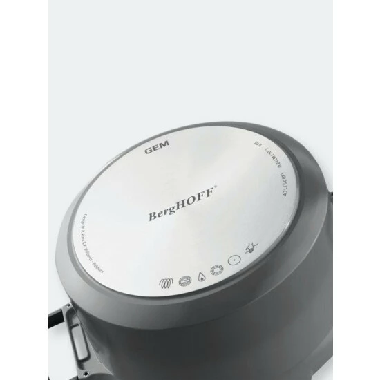 BergHOFF GEM 8" Non-Stick Covered Casserole, 3 QT, Grey Pots & Pans 6 BergHOFF GEM 8" Non-Stick Covered Casserole, 3 QT, Grey Pots & Pans - Image 4