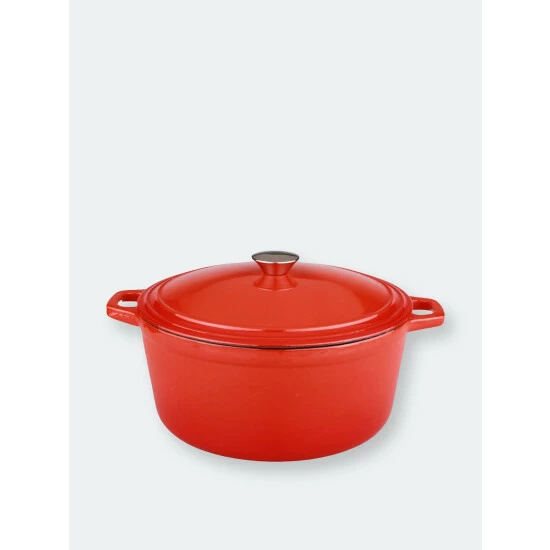 BergHOFF Neo 5QT Cast Iron Oval Covered Casserole, Orange Pots & Pans 3 BergHOFF Neo 5QT Cast Iron Oval Covered Casserole, Orange Pots & Pans