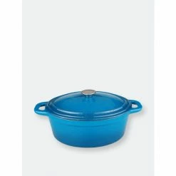 BergHOFF Neo 8QT Cast Iron Covered Casserole Blue Pots & Pans