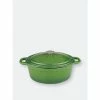 BergHOFF Neo 8QT Cast Iron Oval Covered Casserole, Green Pots & Pans -BergHOFF shop unnamed file 1941