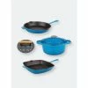 BergHOFF Neo 5Pc Cast Iron Cookware Set Tools & Accessories Blue -BergHOFF shop unnamed file 1947