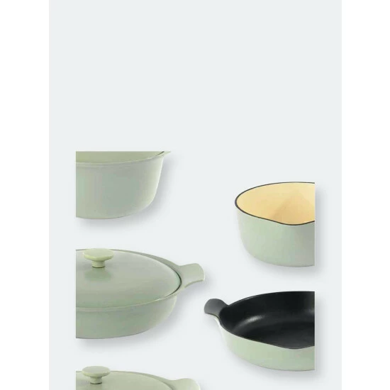 BergHOFF Ron 8pc Cast Iron Cookware Set, Green Pots & Pans 4 BergHOFF Ron 8pc Cast Iron Cookware Set, Green Pots & Pans - Image 2