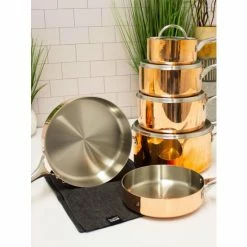 Berghoff Copper Tri-Ply 9.5" Deep Skillet, Polished Pots & Pans -BergHOFF shop unnamed file 2000