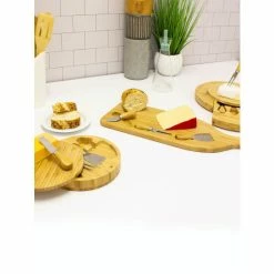 BergHOFF Bamboo Multi-Level Cheese Board Set, With 3 Tools Knives & Cutting Boards -BergHOFF shop unnamed file 201