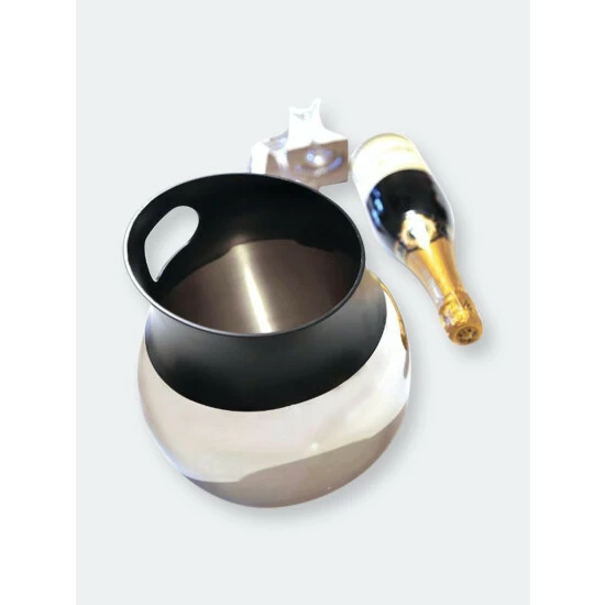 BergHOFF Zeno 9" Stainless Steel Champagne Cooler Barware 5 BergHOFF Zeno 9" Stainless Steel Champagne Cooler Barware - Image 3