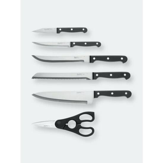 BergHOFF Essentials 7pc Triple Riveted Knife Block, Quadro Tools & Accessories 4 BergHOFF Essentials 7pc Triple Riveted Knife Block, Quadro Tools & Accessories - Image 2