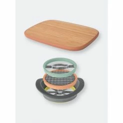 BergHOFF Leo All-in-One Slicer With 14.5" Bamboo Cutting Board Knives & Cutting Boards