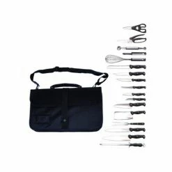 BergHOFF Professional 18 Piece Stainless Steel Knife Set With Wrap Cookware