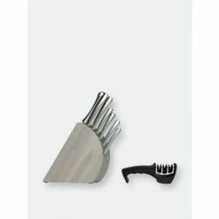 Berghoff Concavo 8pc Cutlery Set With Sharpener Tools & Accessories Silver