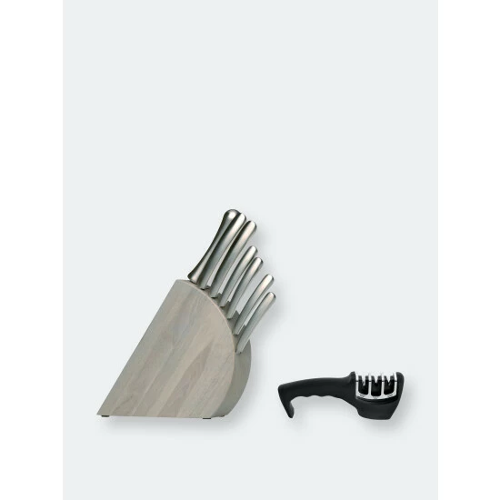 Berghoff Concavo 8pc Cutlery Set With Sharpener Tools & Accessories Silver 3 Berghoff Concavo 8pc Cutlery Set With Sharpener Tools & Accessories Silver