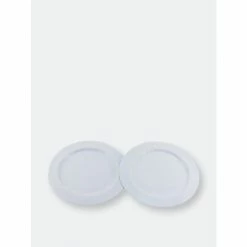 BergHOFF Elan 12" Porcelain Wide Rim Charger Plates, Set Of 2 Dinnerware