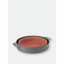 BergHOFF Leo 10" Silicone 2-in-1 Steamer And Strainer, Pink & Grey Tools & Accessories Default Title -BergHOFF shop unnamed file 2407