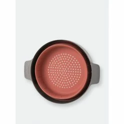 BergHOFF Leo 10" Silicone 2-in-1 Steamer And Strainer, Pink & Grey Tools & Accessories Default Title -BergHOFF shop unnamed file 2408