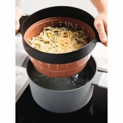 BergHOFF Leo 10" Silicone 2-in-1 Steamer And Strainer, Pink & Grey Tools & Accessories Default Title -BergHOFF shop unnamed file 2410