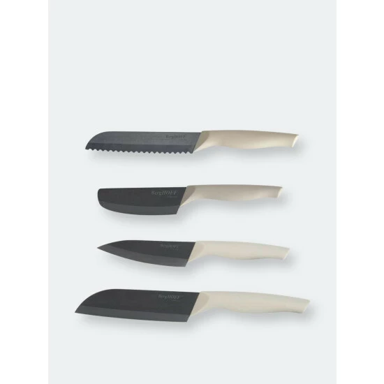 BergHOFF Eclipse 4pc Ceramic Coated Knife Set With Sleeves Knives & Cutting Boards 3 BergHOFF Eclipse 4pc Ceramic Coated Knife Set With Sleeves Knives & Cutting Boards
