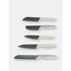 BergHOFF Eclipse Ceramic Coated 5pc Cutlery Set Knives & Cutting Boards